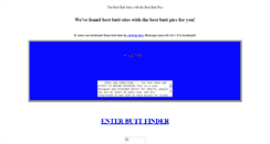 Desktop Screenshot of buttfinder.com