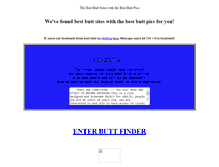 Tablet Screenshot of buttfinder.com